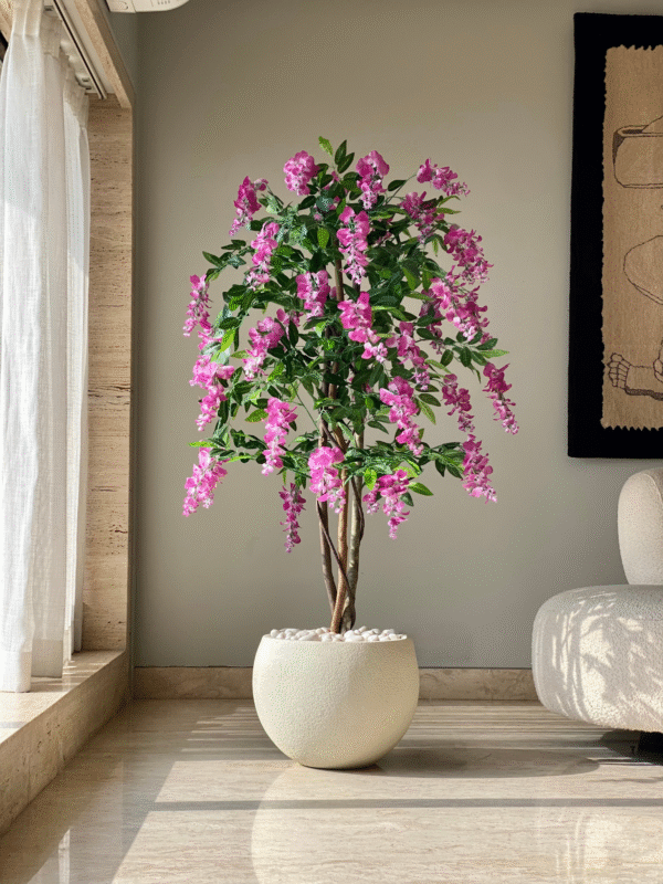 Plante artificielle Pois de senteur Rose Blush – 1,65 mètre