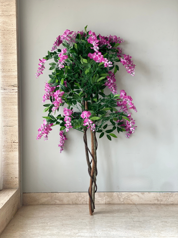 Plante artificielle Pois de senteur Rose Blush – 1,65 mètre - Image 3