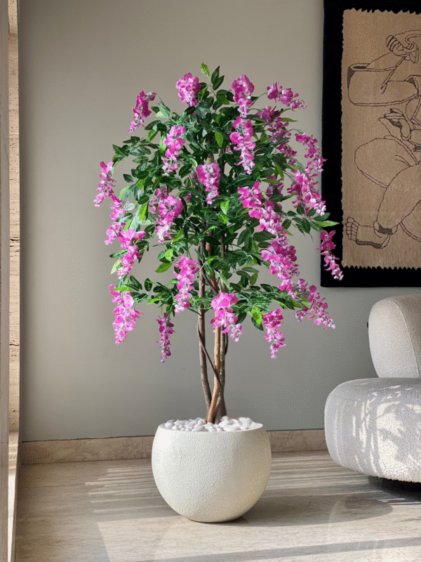 Plante artificielle Pois de senteur Rose Blush – 1,65 mètre - Image 4
