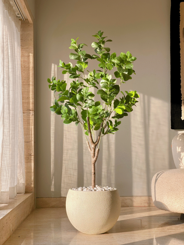 Plante artificielle de pépéromia dense – 1,50 mètre - Image 3