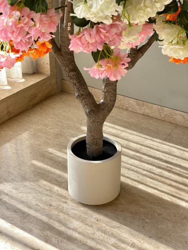 Plante artificielle à fleurs éclatantes – 2,40 mètres - Image 2