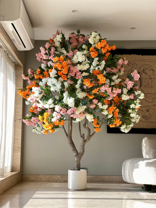 Plante artificielle à fleurs éclatantes – 2,40 mètres - Image 4