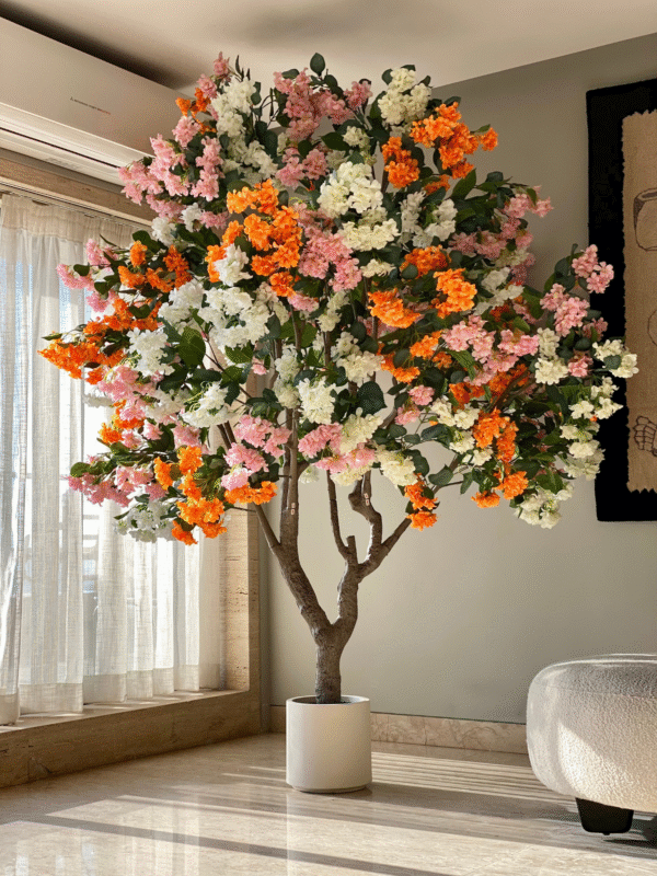 Plante artificielle à fleurs éclatantes – 2,40 mètres - Image 7