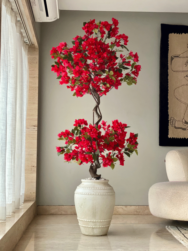 Scarlet Red Bougainvillea Artificial Plant – 1.80 meters
