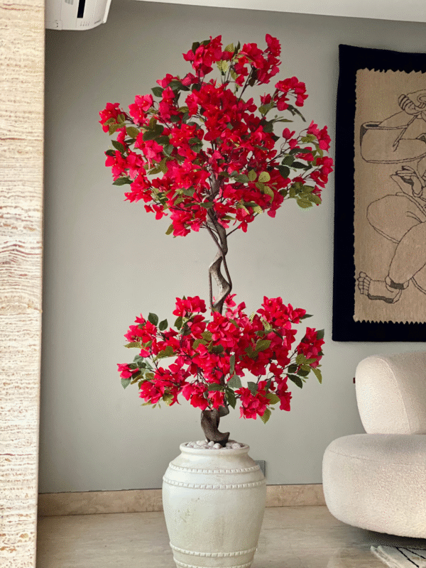 Scarlet Red Bougainvillea Artificial Plant – 1.80 meters - Image 3