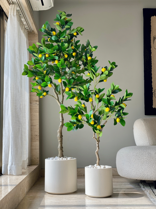Plante artificielle tropicale de citronnier – 1,2 mètre - Image 5