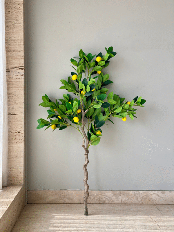 Plante artificielle tropicale de citronnier – 1,2 mètre - Image 3