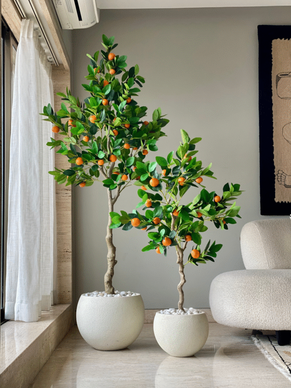 Plante artificielle tropicale d’oranger – 2 mètres - Image 2