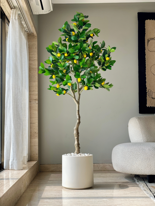 Plante artificielle tropicale de citronnier – 2 mètres