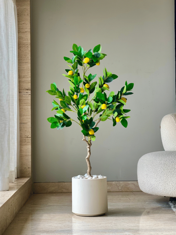 Plante artificielle tropicale de citronnier – 1,2 mètre