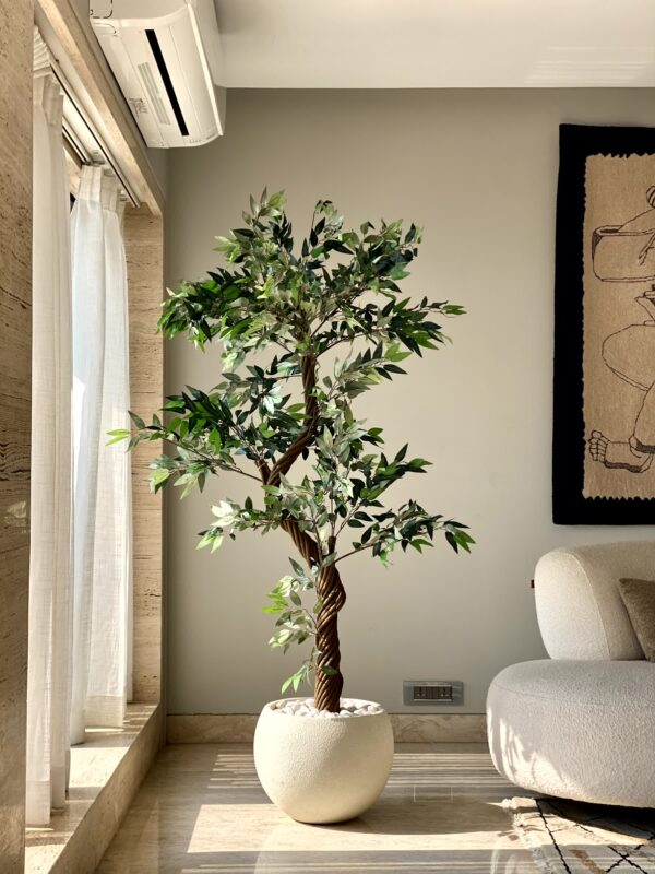 Arbre artificiel Ficus torsadé – 1,80 mètre